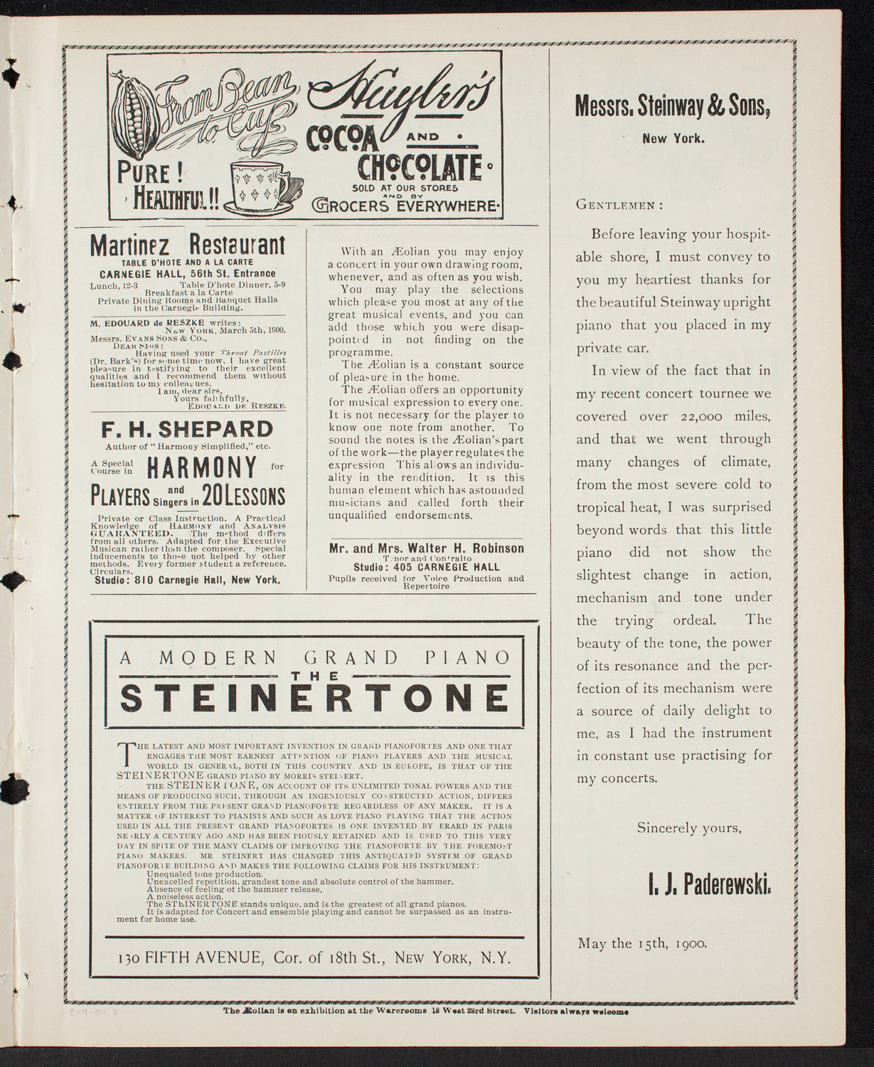 Symphony Concert for Young People, February 9, 1901, program page 5