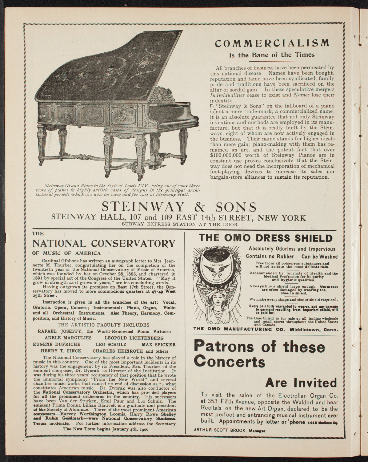 Josef Lhévinne, Piano, March 19, 1906, program page 4