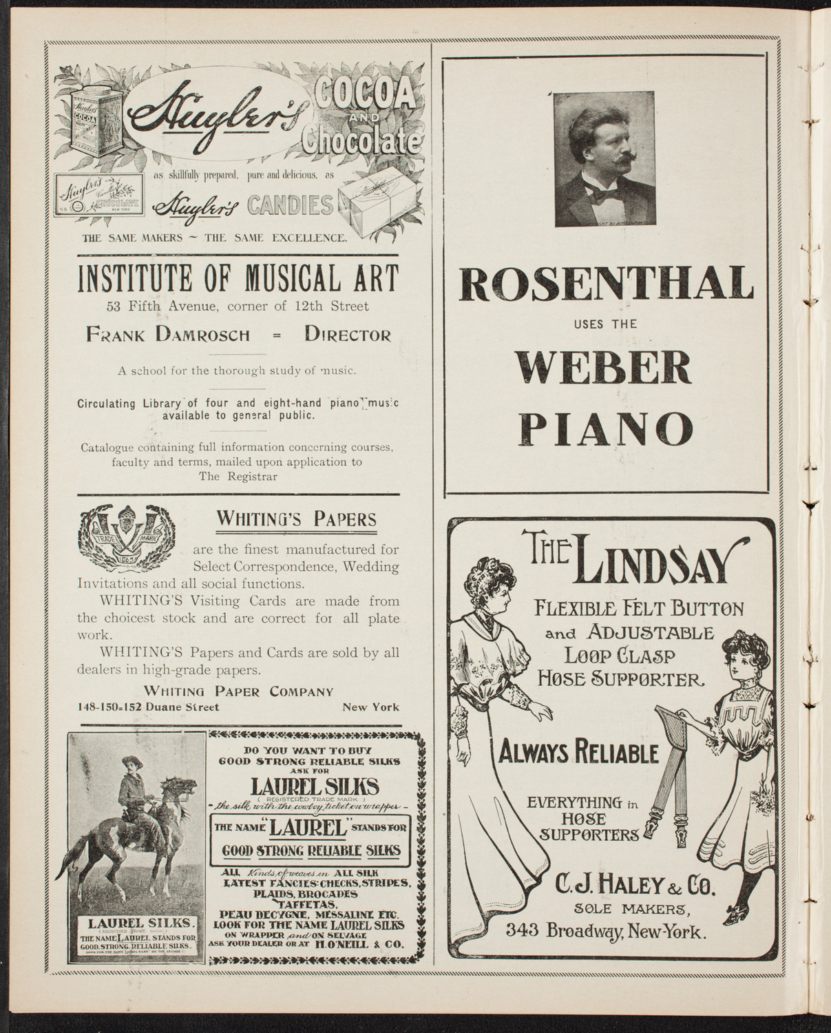 Elmendorf Lecture: The Rhine, November 18, 1906, program page 6