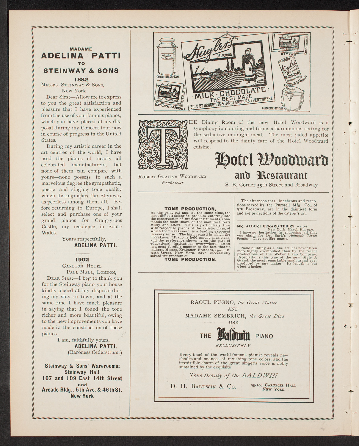 New York Philharmonic, January 29, 1904, program page 4