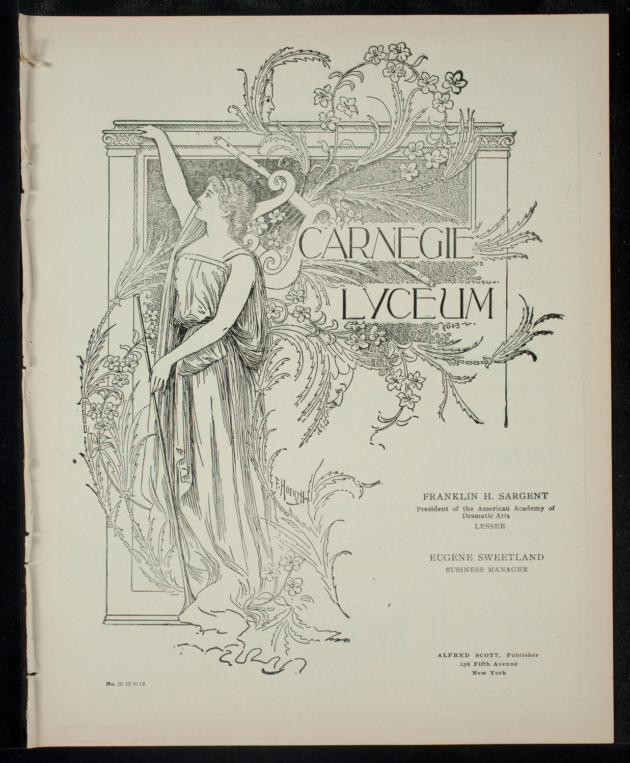 Benefit: Jacob A. Riis Neighborhood Settlement, December 16, 1902, program page 1