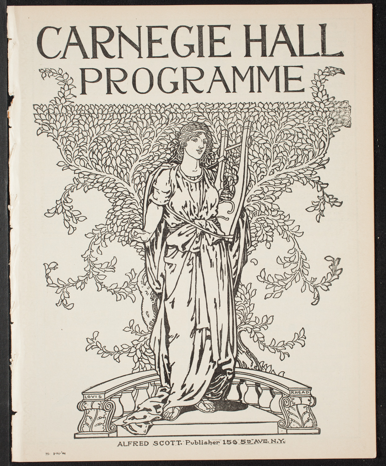 Oratorio Society of New York, March 24, 1904, program page 1
