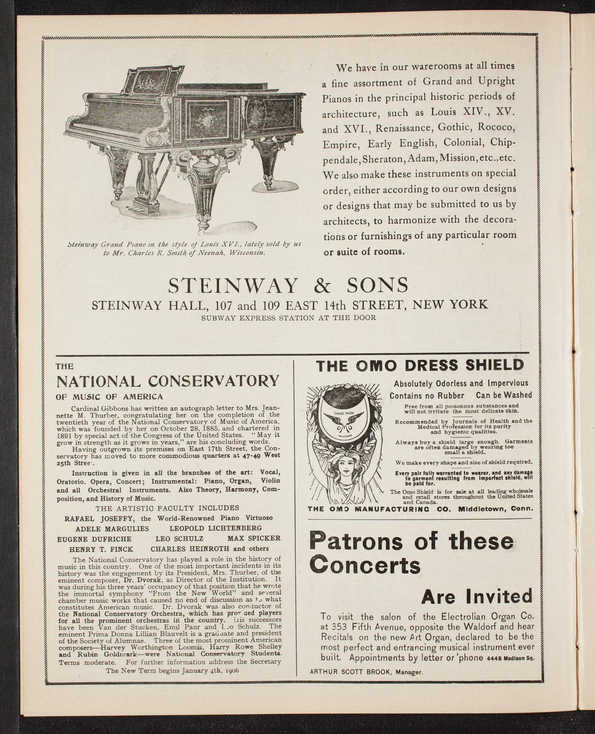 Boston Symphony Orchestra, January 11, 1906, program page 4