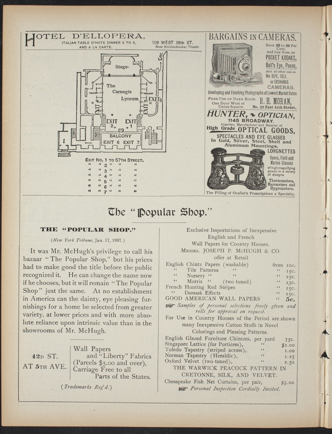 Saturday Morning Conferences on Comparative Literature, April 3, 1897, program page 6