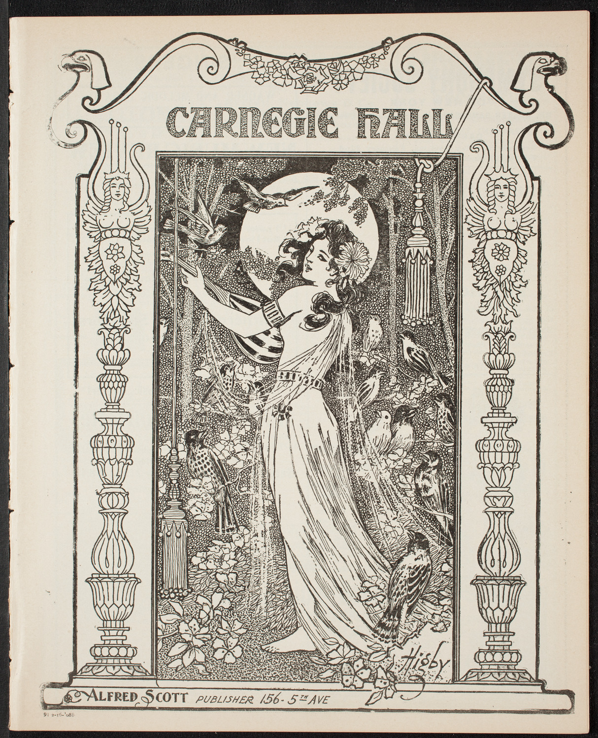 Catholic Oratorio Society, February 16, 1908, program page 1