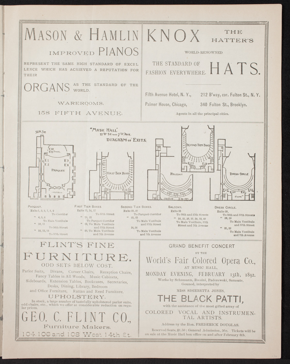 New York Symphony Orchestra, February 4, 1893, program page 3
