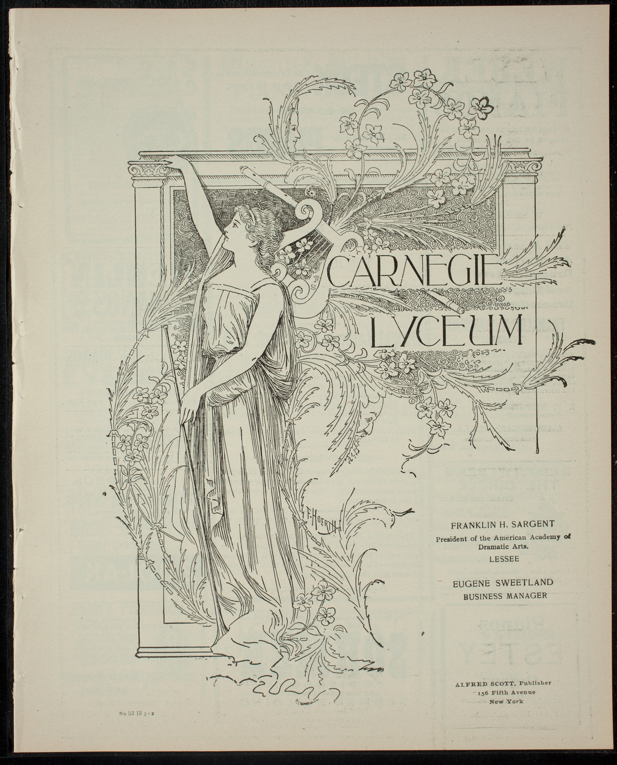 Elmendorf Lecture: Naples, Pompeii, and Vesuvius, March 13, 1902, program page 1