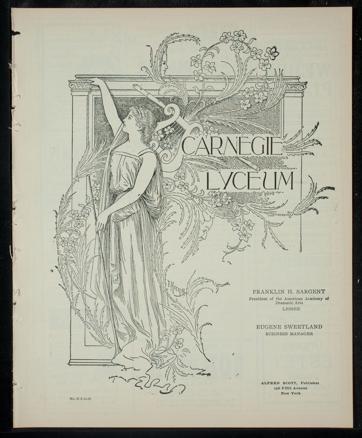 Maiori-Rapone Dramatic Company, March 14, 1903, program page 1