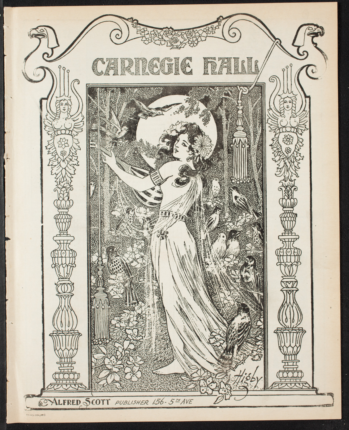 New York Symphony Orchestra, March 10, 1907, program page 1