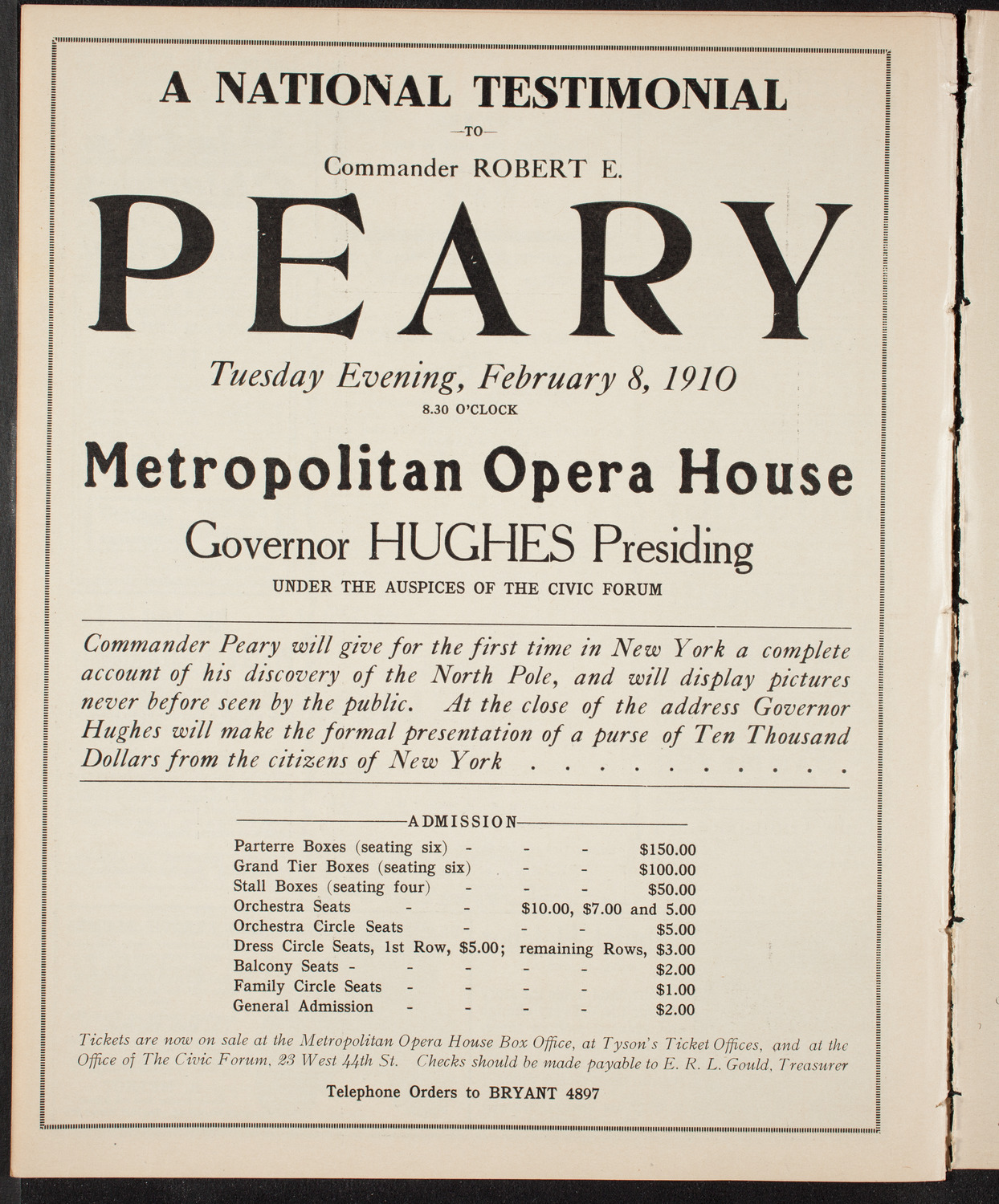Golden Jubliee of The Paulist Fathers, February 2, 1910, program page 10