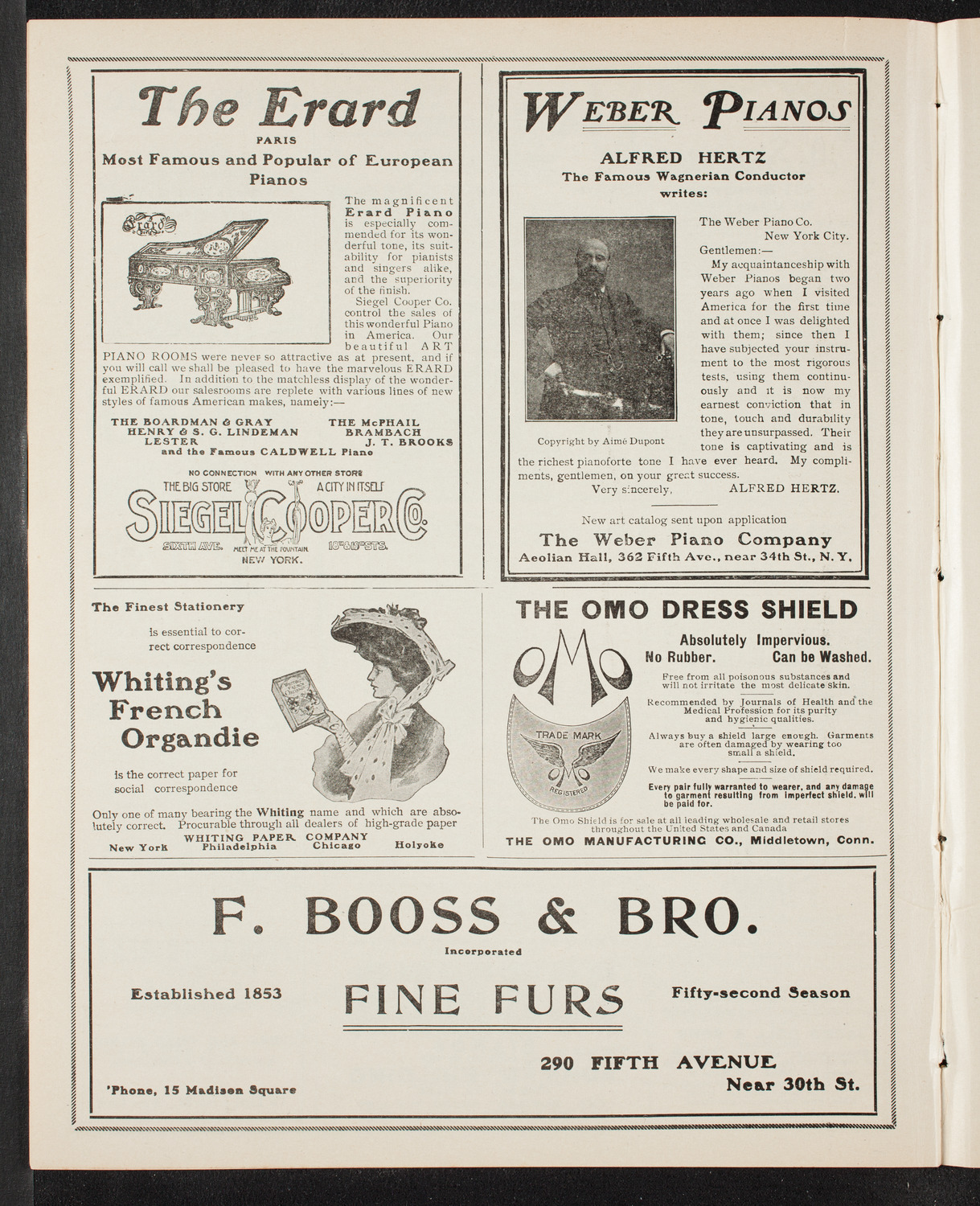 People's Symphony Concert, April 14, 1905, program page 6