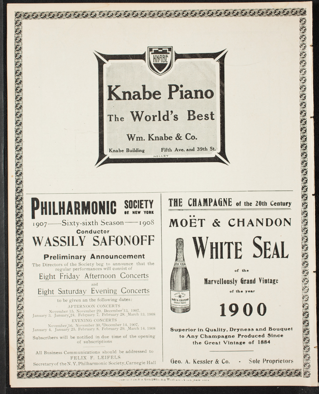 Gaelic Society: Feis Ceoil Agus Seanachas, April 7, 1907, program page 12