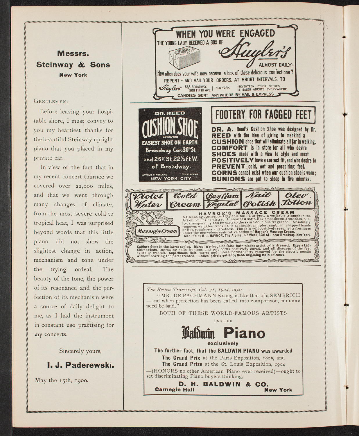 Russian Symphony Society of New York, February 25, 1905, program page 4