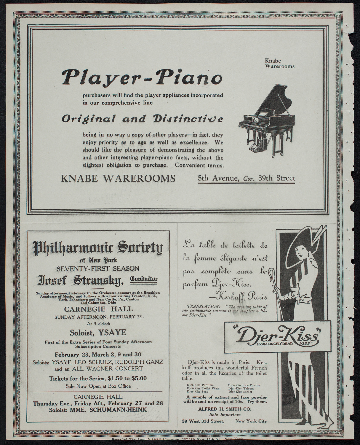 Minneapolis Symphony Orchestra, February 21, 1913, program page 12