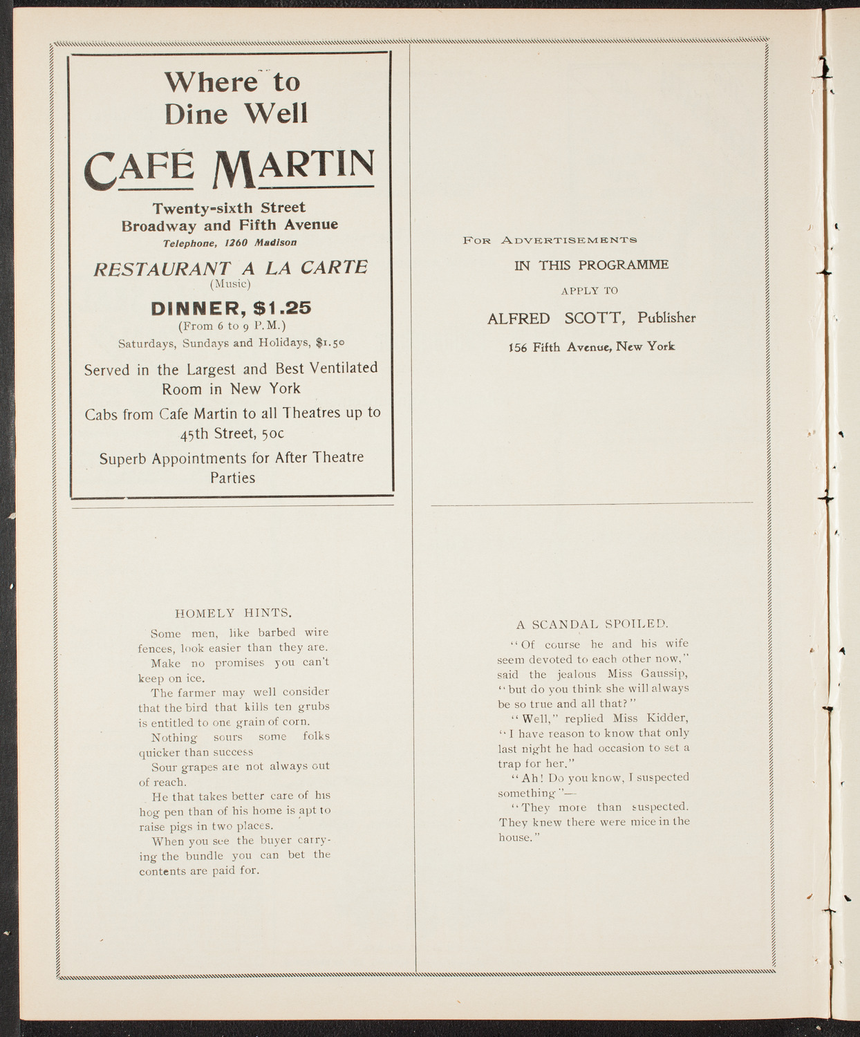 Lund University Swedish Student Chorus, June 19, 1904, program page 10