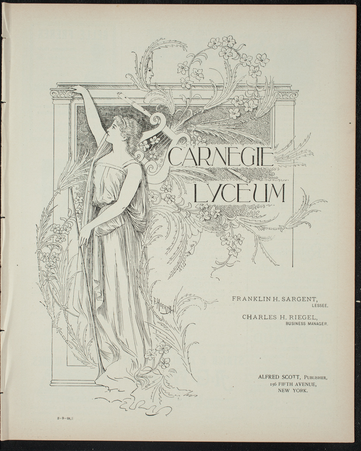 Trinity School Concert and Dramatic Entertainment, February 9, 1898, program page 1