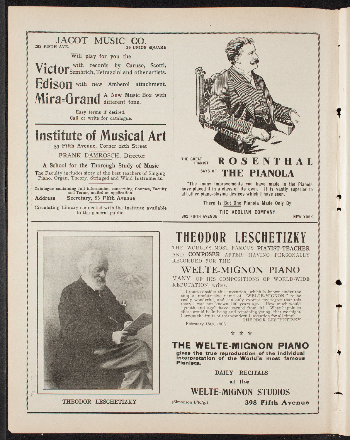 Graduation: College of Pharmacy of the City of New York, May 13, 1909, program page 6