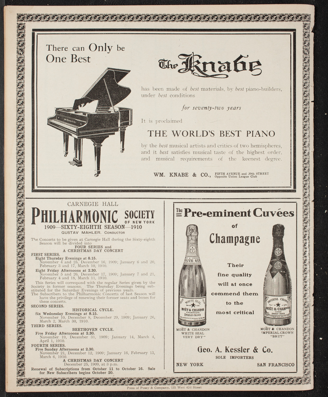 Lecture by R.G. Knowles, October 31, 1909, program page 12