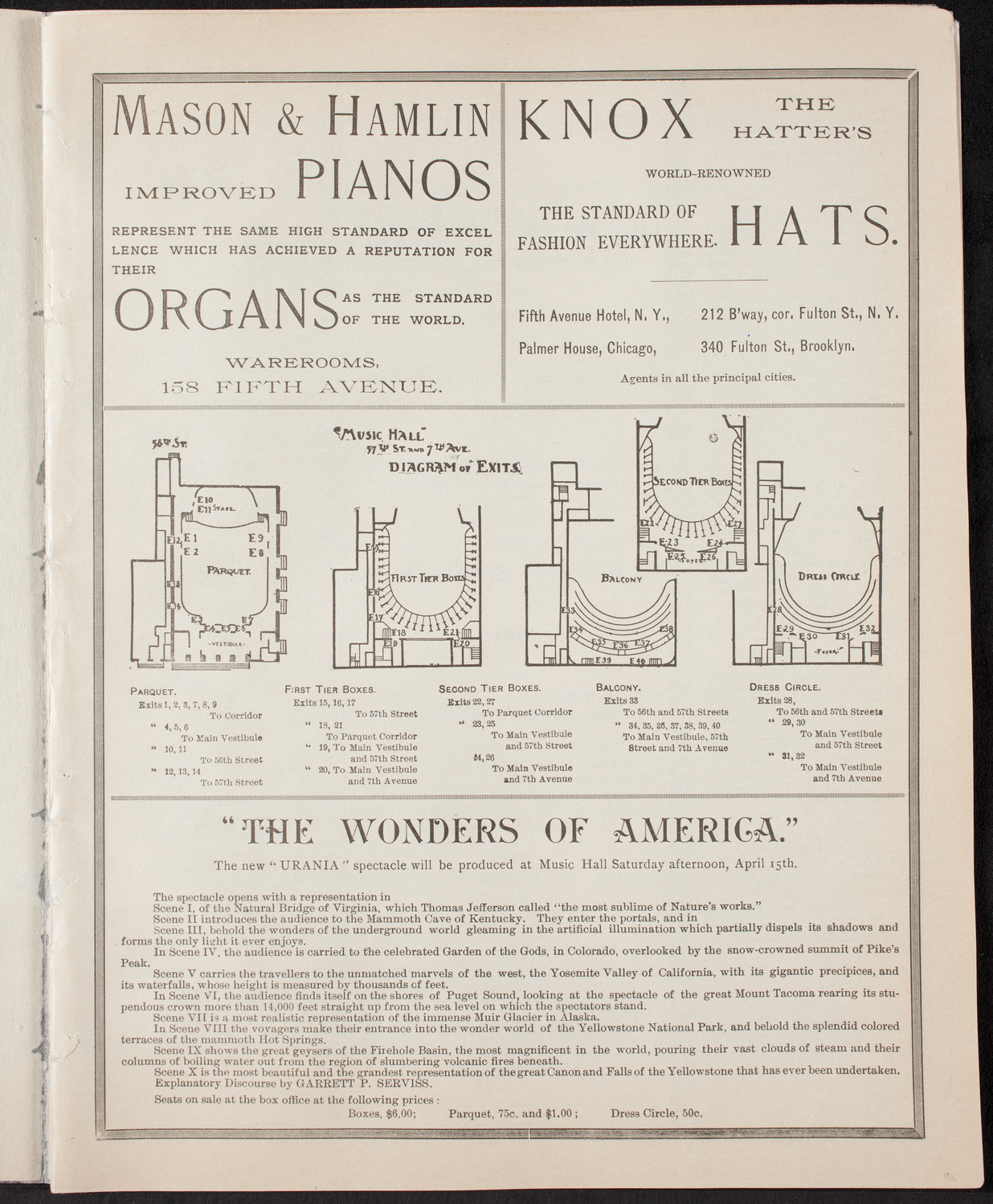 New York Symphony Orchestra, April 15, 1893, program page 3