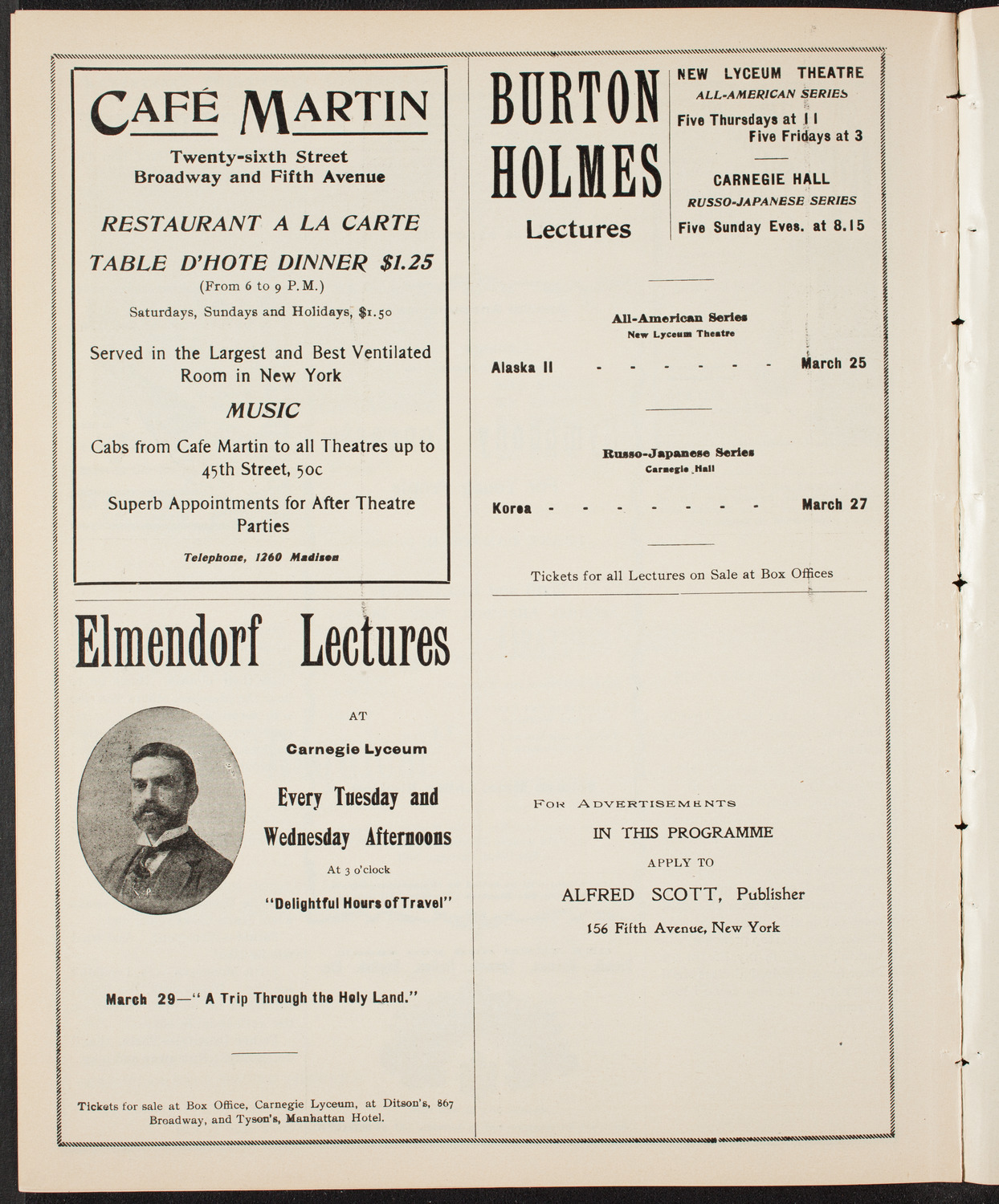 Richard Strauss with New York Philharmonic, March 25, 1904, program page 10
