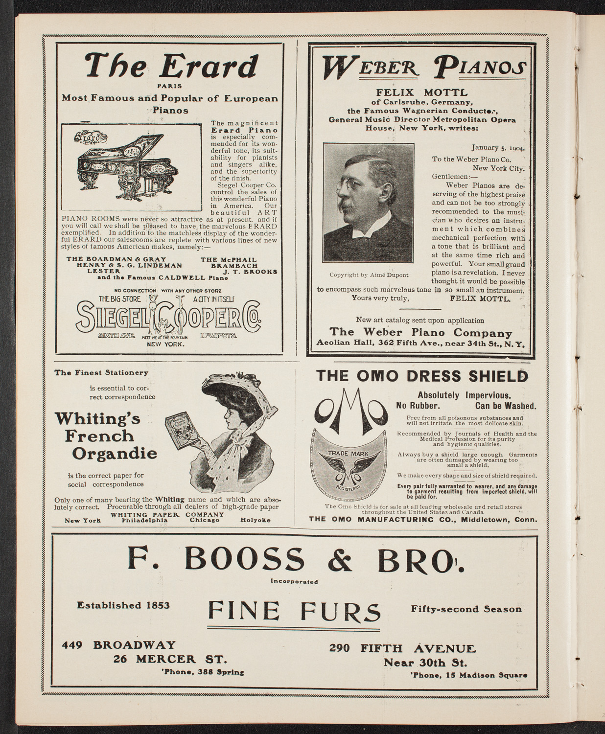 New York Symphony Orchestra, February 5, 1905, program page 6