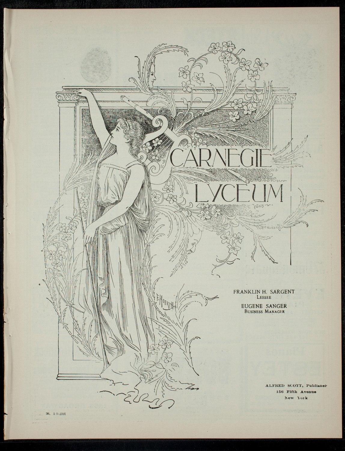 The Children's Theatre, January 9, 1901, program page 1