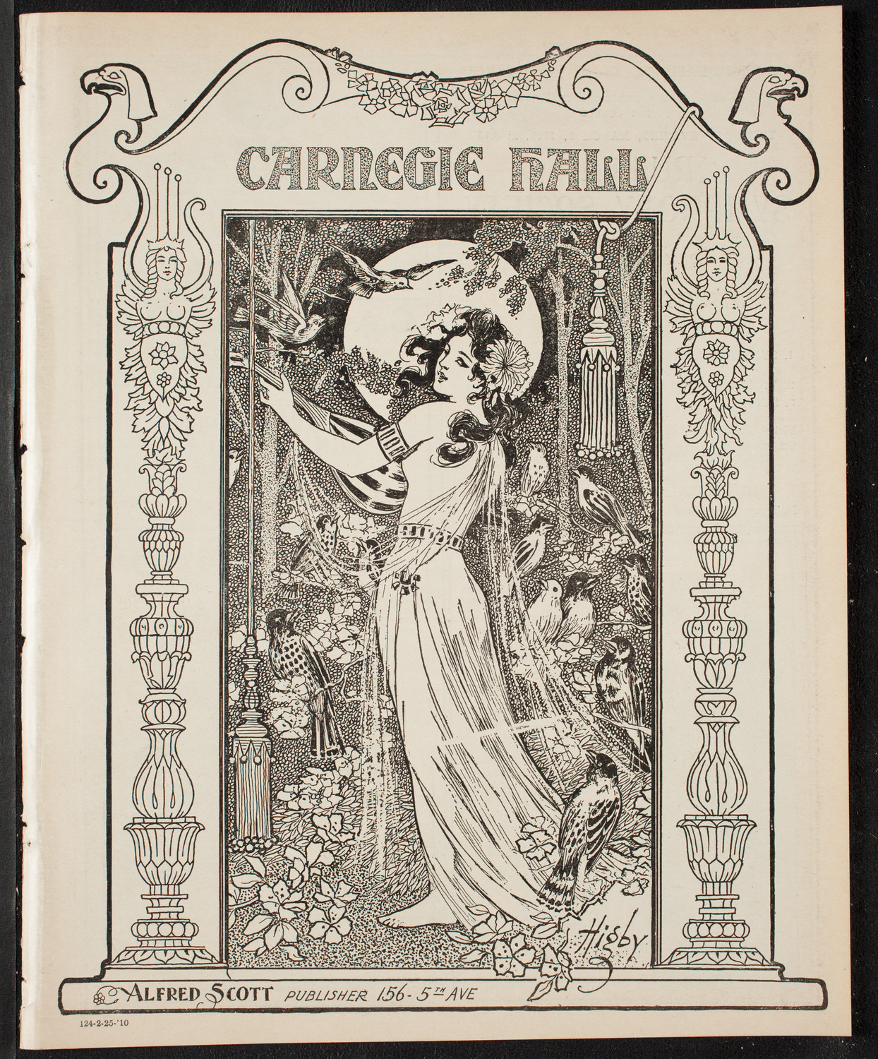 People's Symphony Concert, February 25, 1910, program page 1
