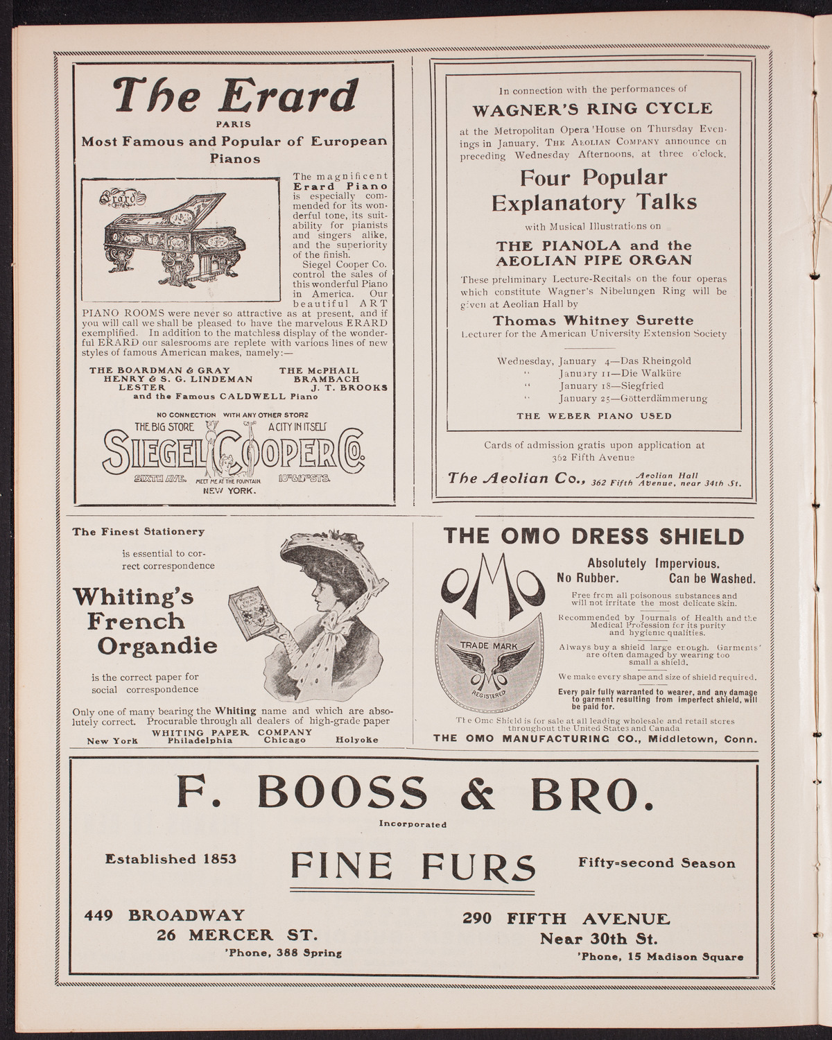 Benefit: German Hospital and Dispensary, January 8, 1905, program page 6