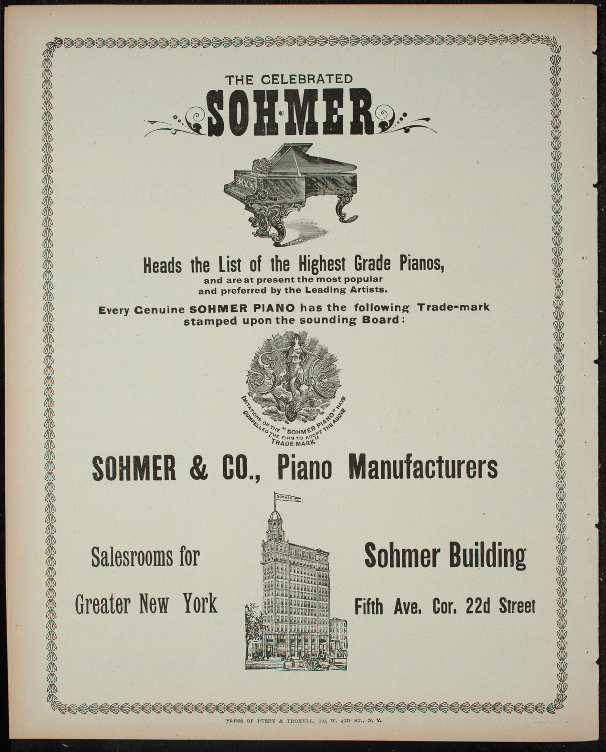 Powers-Arnold Wednesday Morning Musicale, March 15, 1899, program page 8