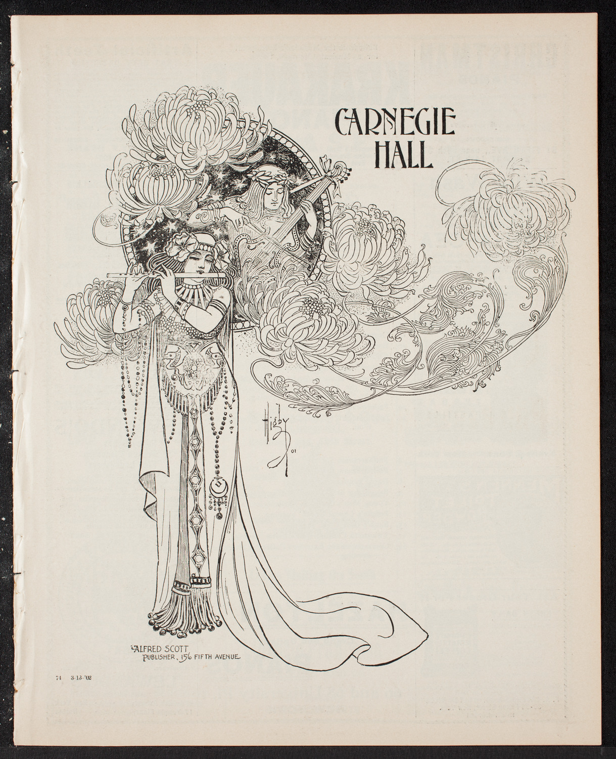 Musical Art Society of New York, March 13, 1902, program page 1