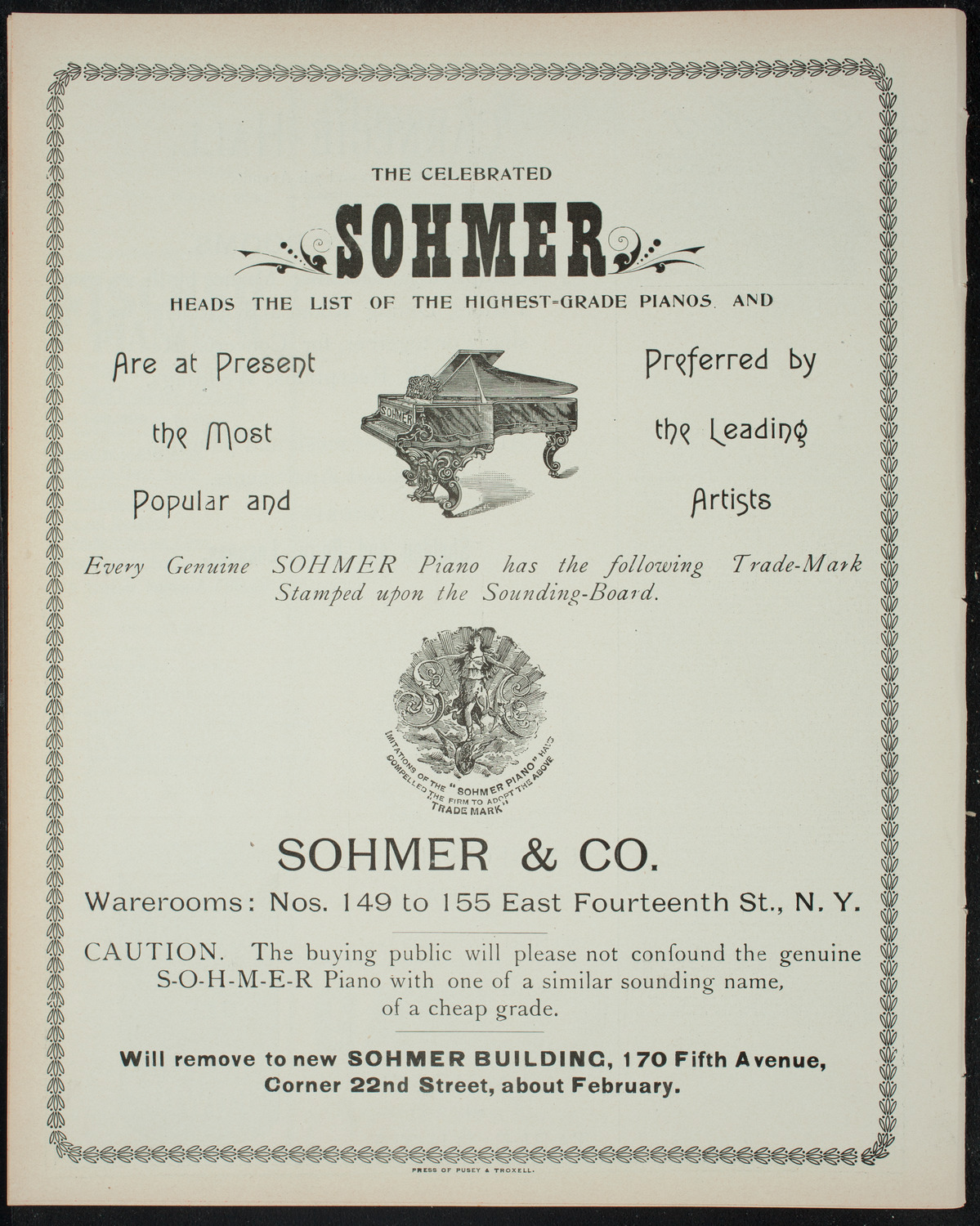 Amateur Comedy Club, December 18, 1897, program page 8