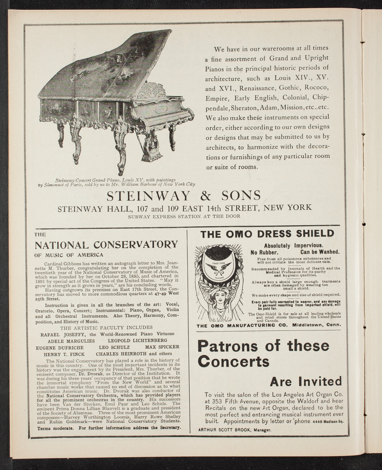 Alfred Reisenauer, Piano, November 19, 1905, program page 4