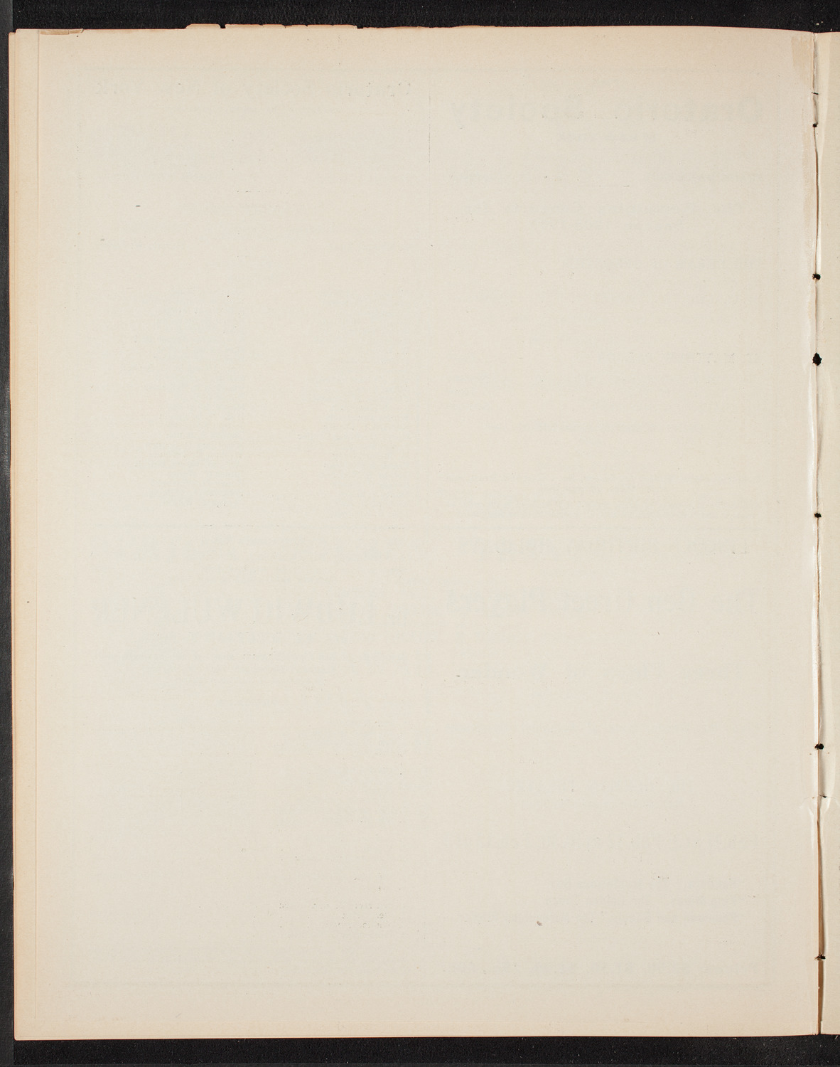 Oratorio Society of New York, February 4, 1909, program page 12