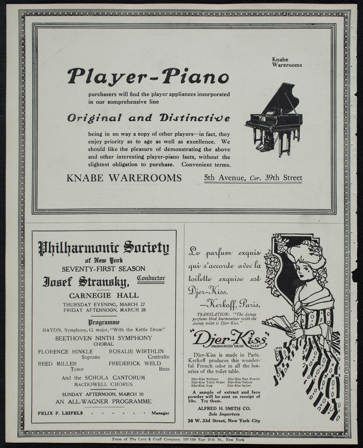 William Hinshaw, Baritone, March 16, 1913, program page 12