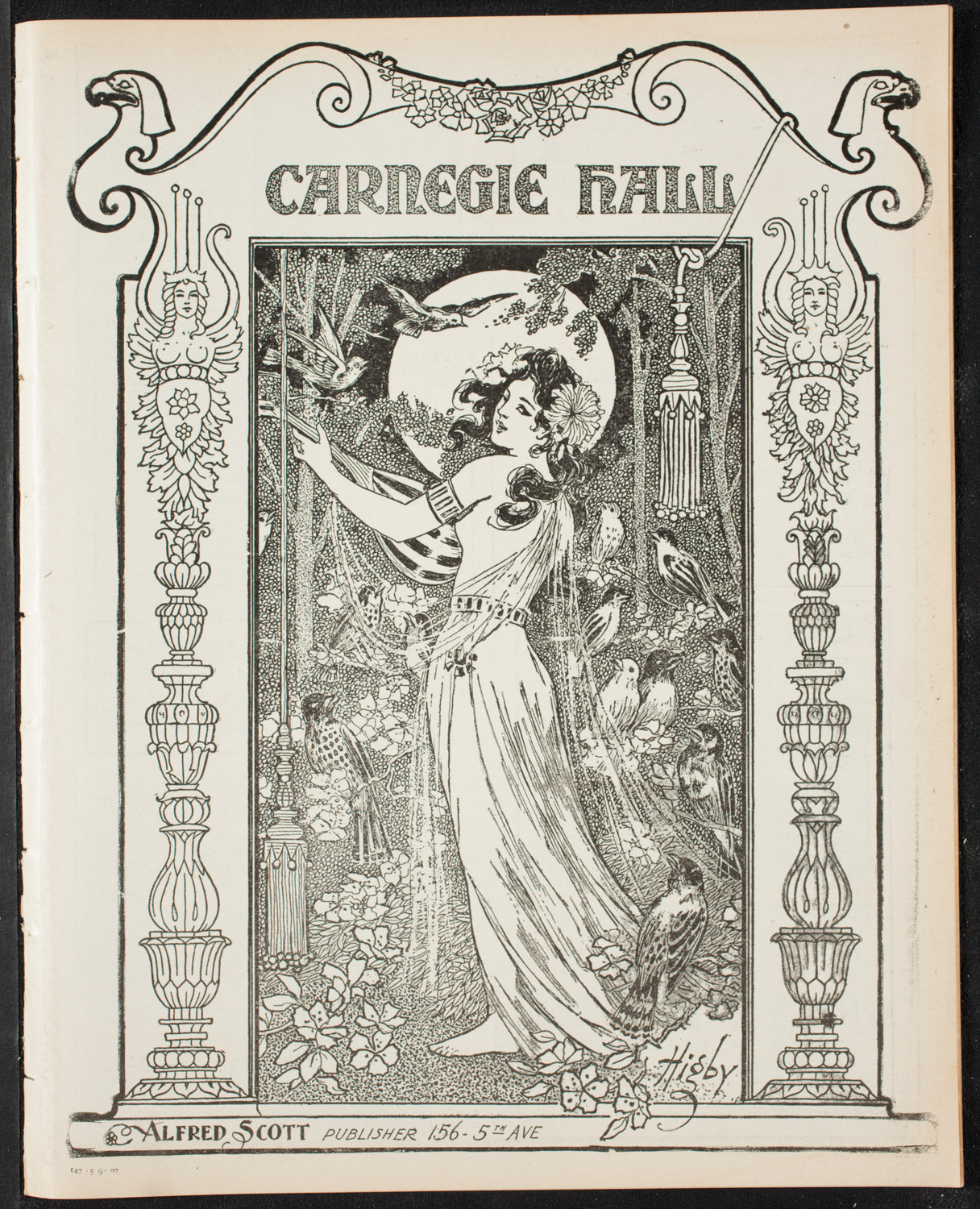 Wiener Männergesangverein (Vienna Male Choral Society), May 9, 1907, program page 1