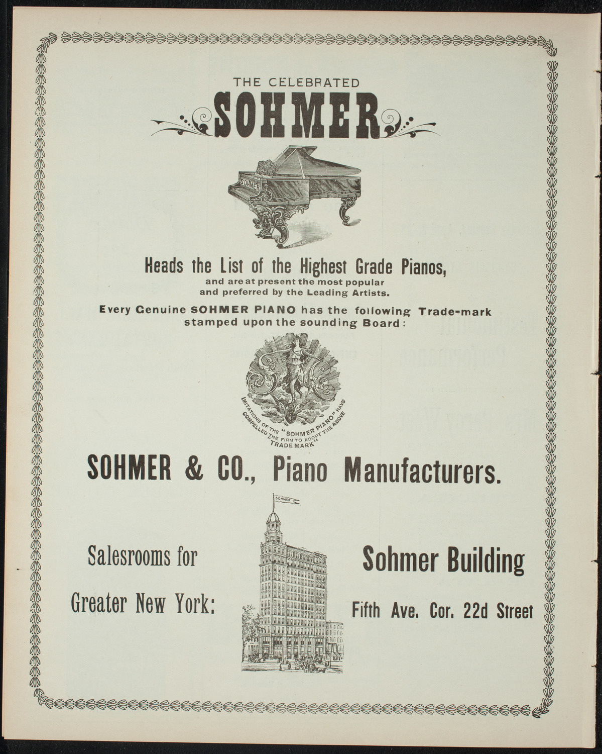 The People's Institute/ Lecture: Labor Problems, April 1, 1898, program page 8