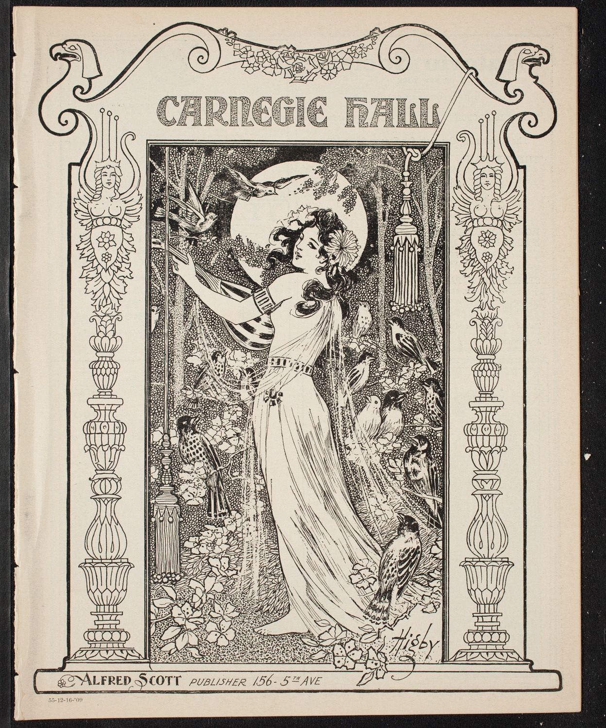 New York Philharmonic, December 16, 1909, program page 1