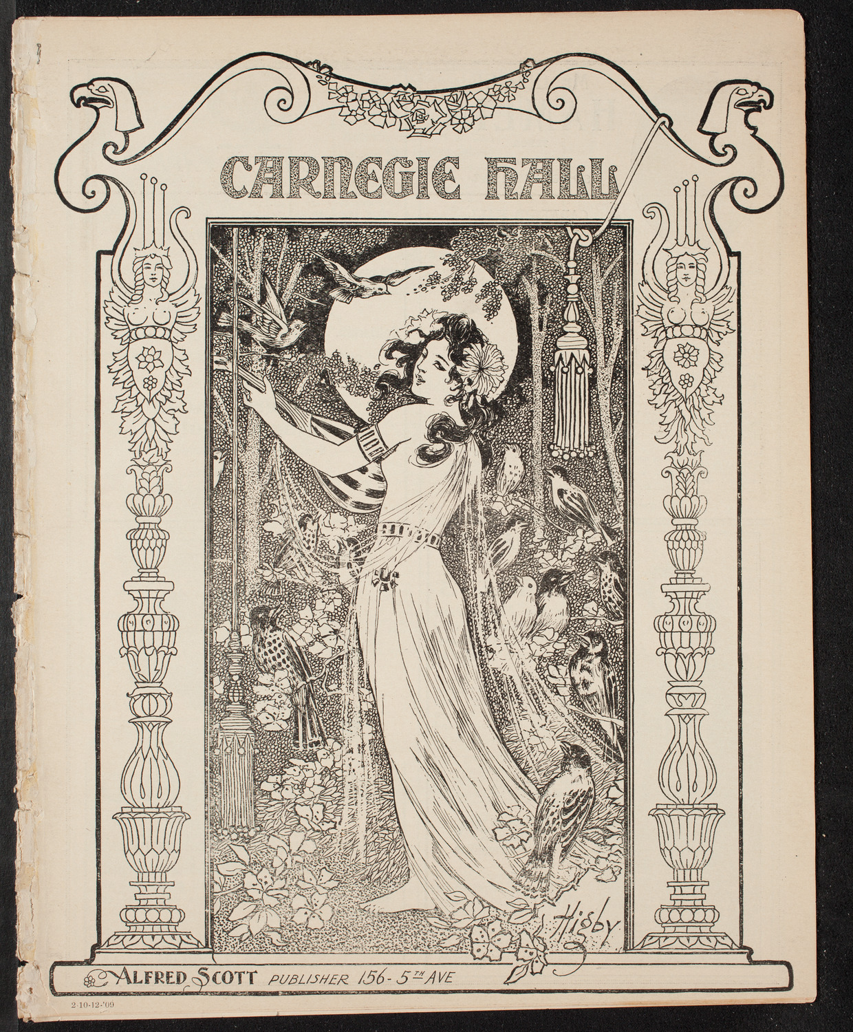 Columbus Day Celebration, October 12, 1909, program page 1
