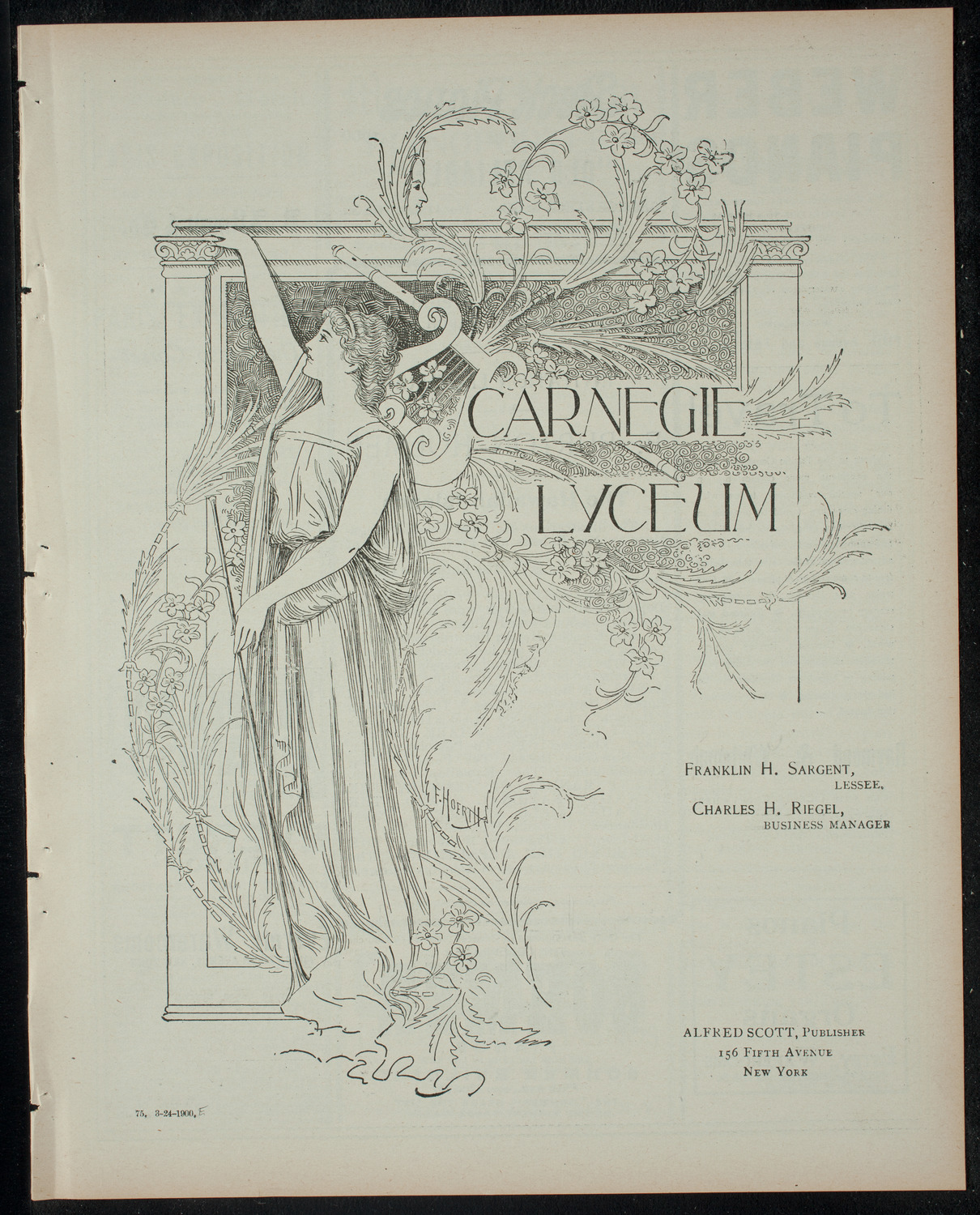 Burton Holmes Travelogue: The Hawaiian Islands, March 24, 1900, program page 1