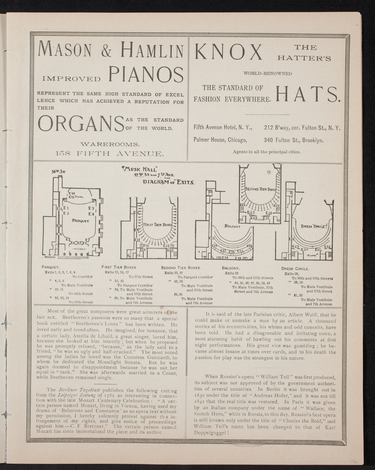 Amalia Materna/ New York Symphony Orchestra, May 24, 1893, program page 3