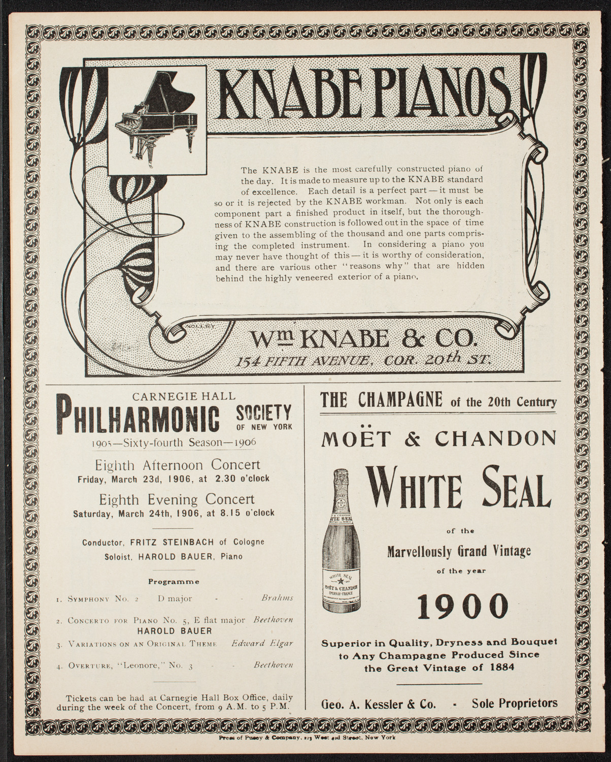 Musical Art Society of New York, March 8, 1906, program page 12