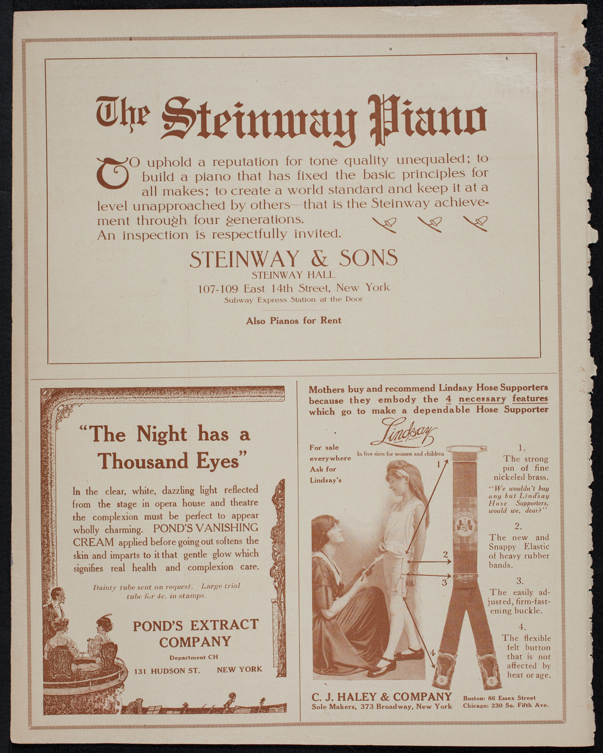 Grace Breen, Soprano, October 12, 1913, program page 4