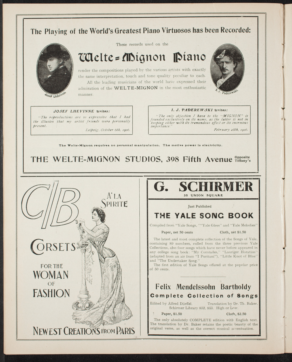 People's Symphony Concert, February 1, 1907, program page 8