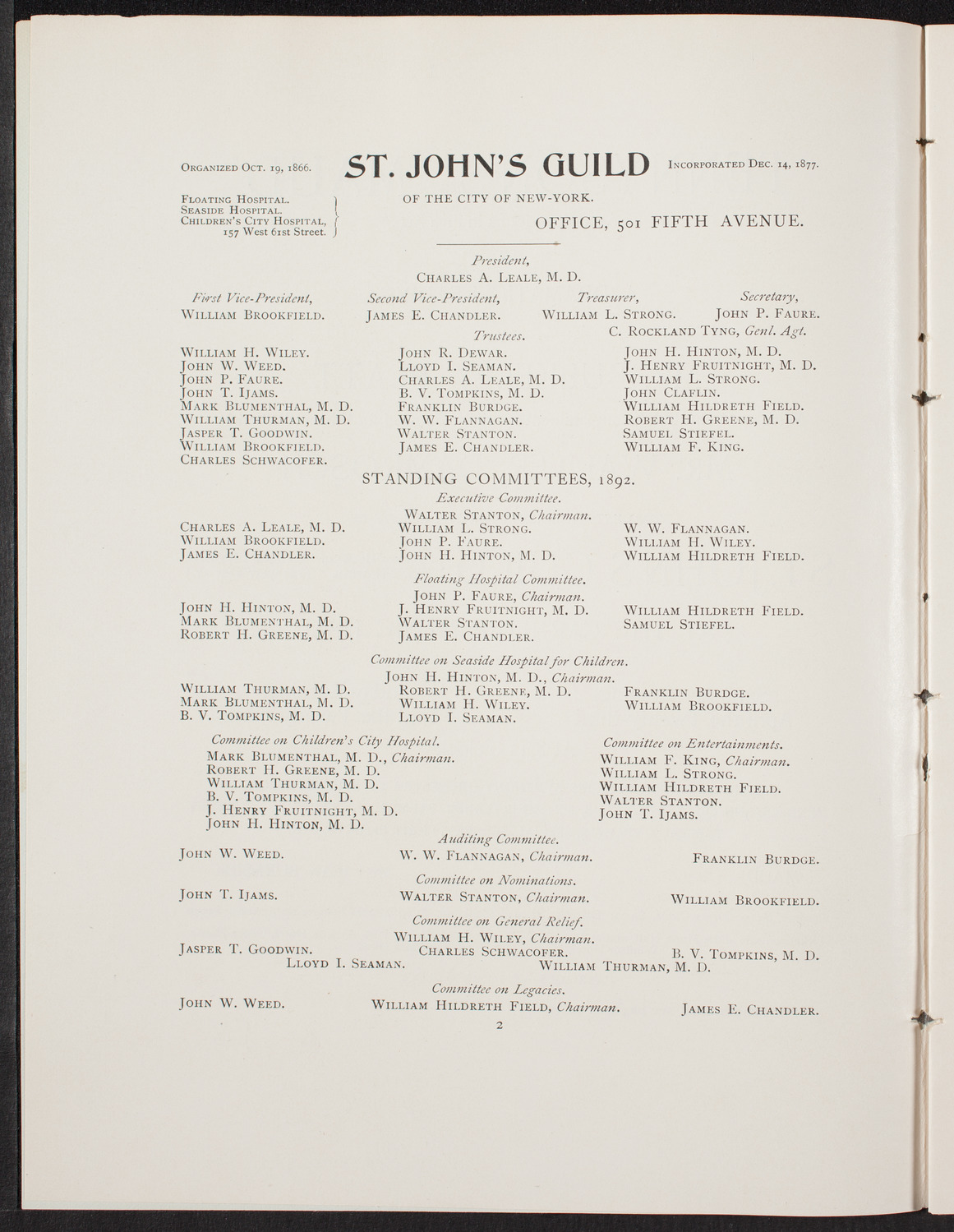 Tennyson's "Maud", April 23, 1892, program page 3