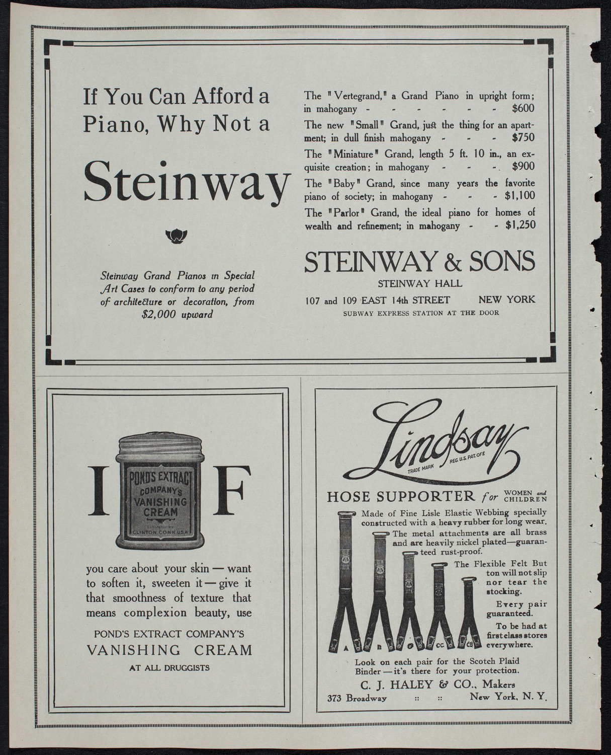 New York Banks' Glee Club, February 4, 1913, program page 4