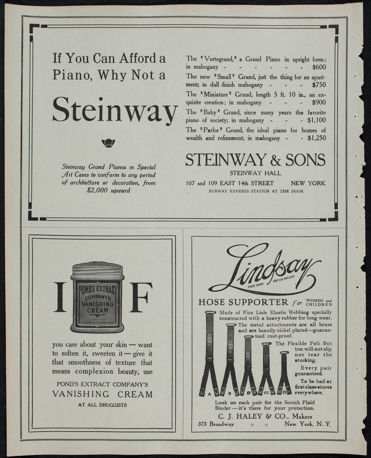 New York Philharmonic, January 30, 1913, program page 4