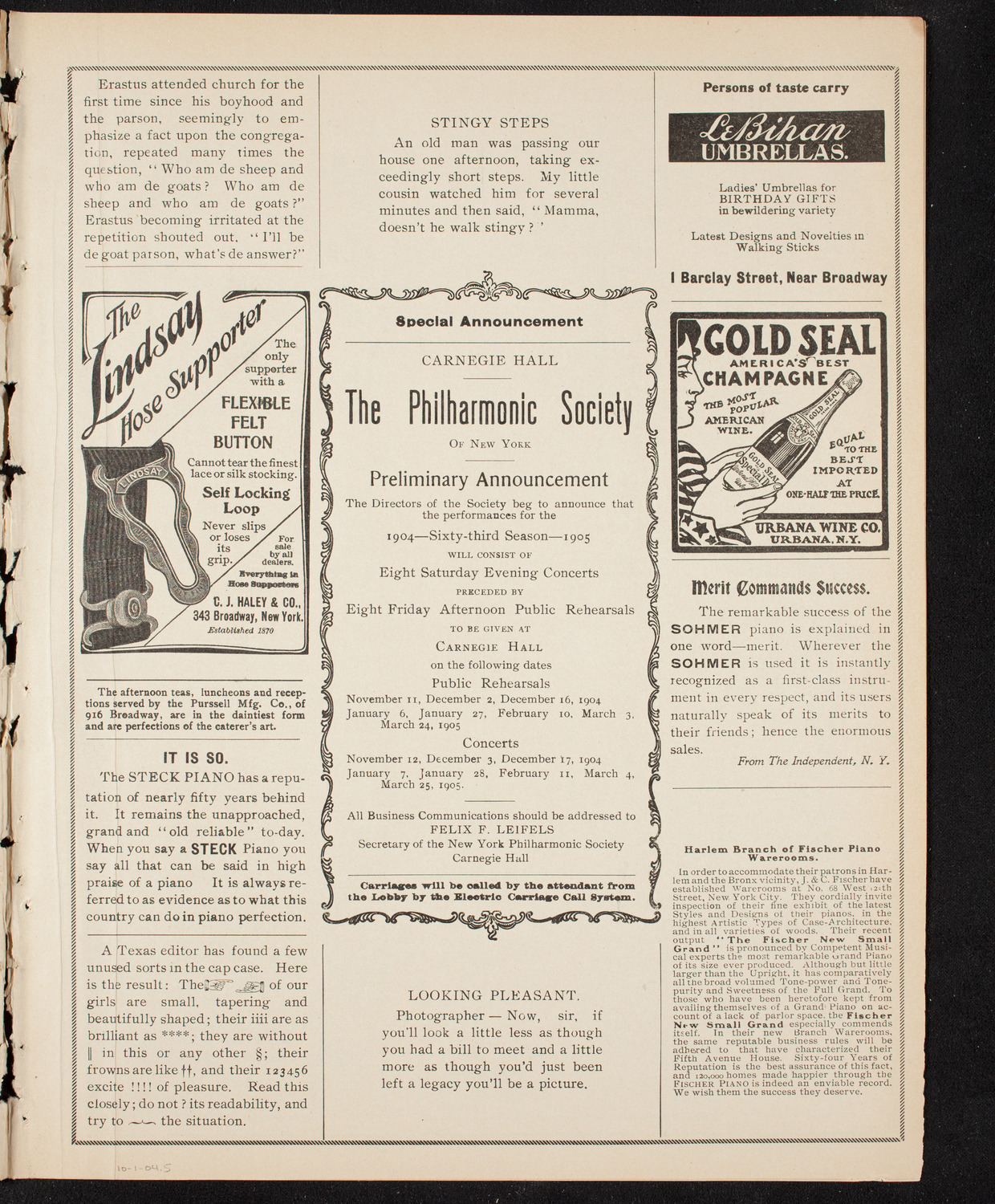 Meeting: Metropolitan Street Railway Association, October 1, 1904, program page 9