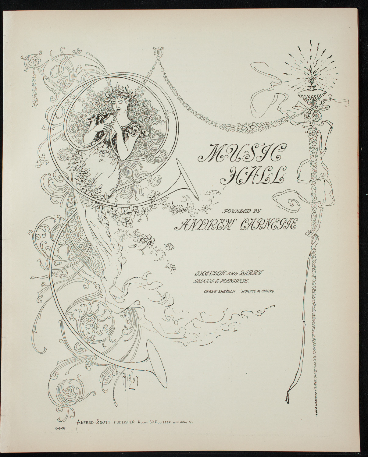 American Union of Swedish Singers, June 1, 1897, program page 1