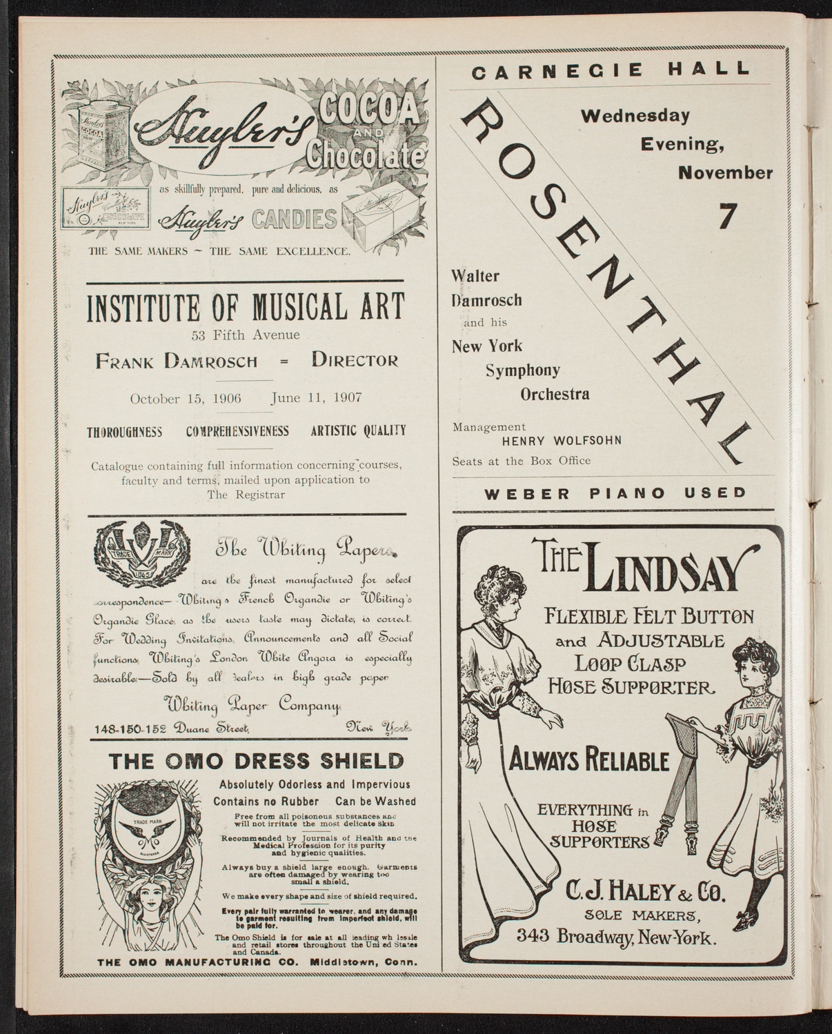 Ruggero Leoncavallo and La Scala Orchestra, October 14, 1906, program page 6