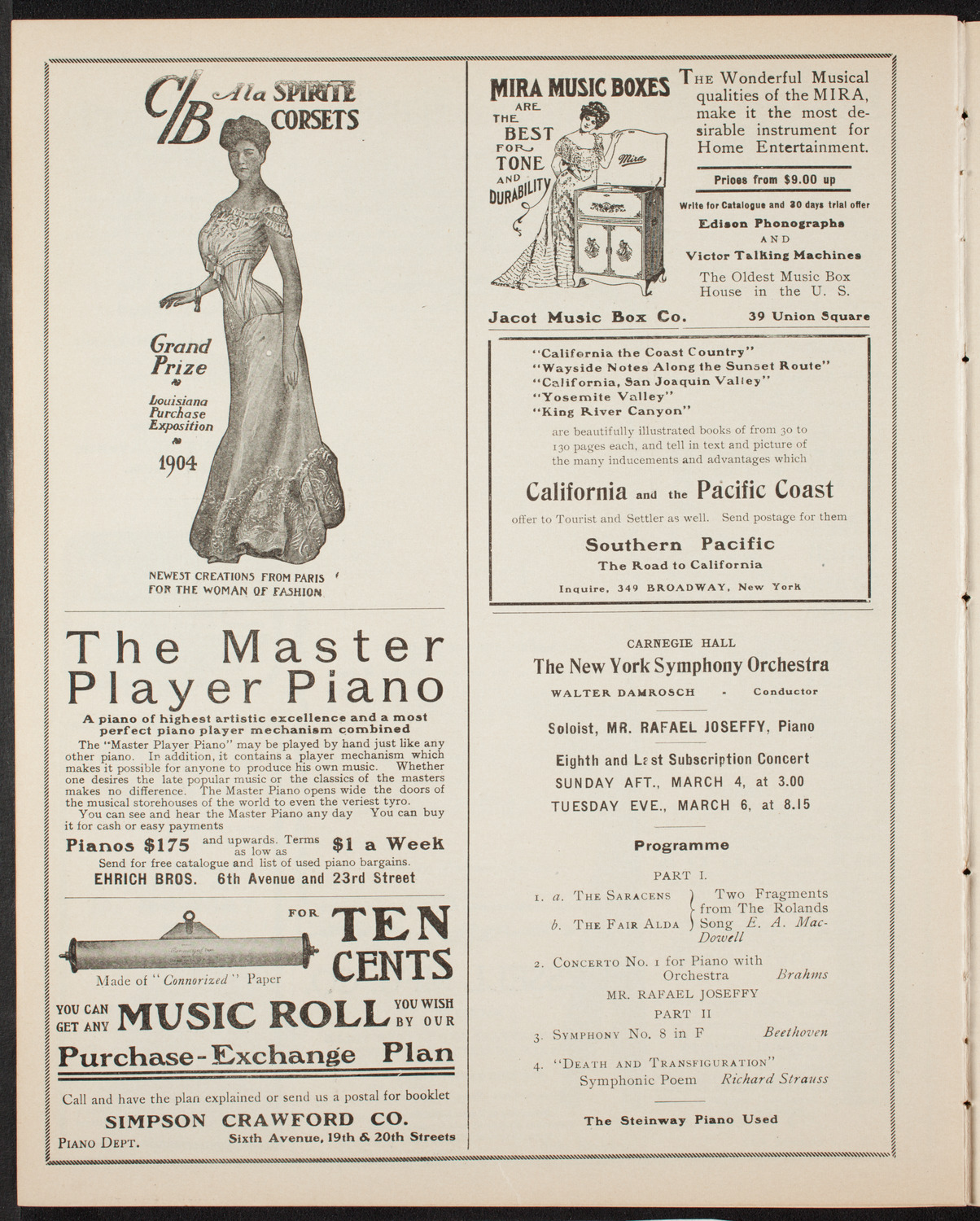 Symphony Concert for Young People, February 24, 1906, program page 8